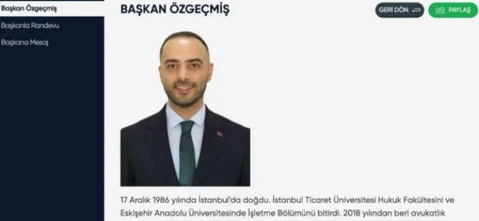 AKP'li Başkanvekili kendini Başkan yaptı!