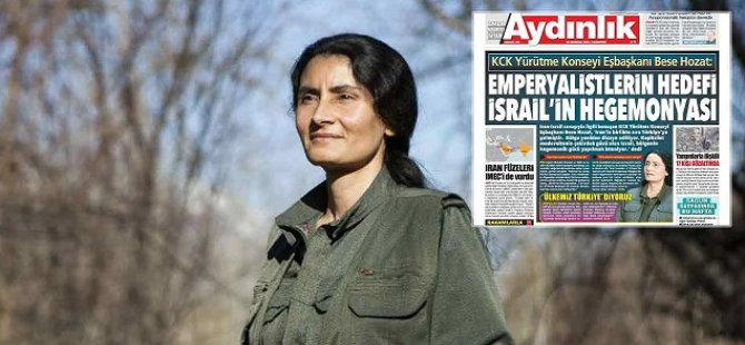 Aydınlık, ‘PKK’nın sözlerini manşete taşıdı!