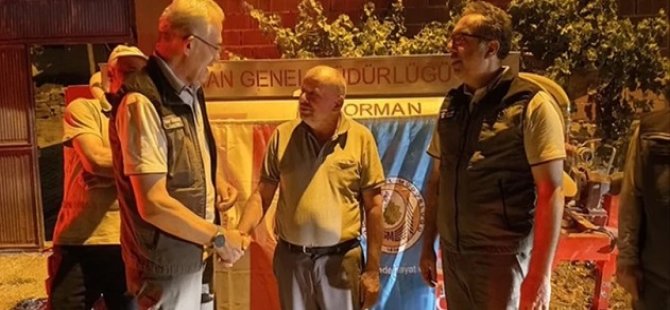 Yangına patlak lastikle su taşıyan çiftçiye hediye!