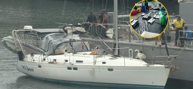 Türk ve Çinli mürettebat 450 kilo kokainle yakalandı