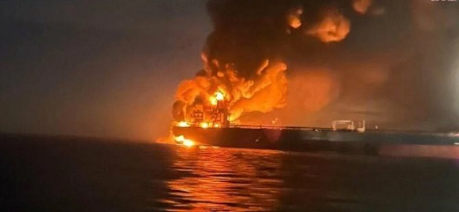 Kocaeli açıklarında 2 gemide patlama!