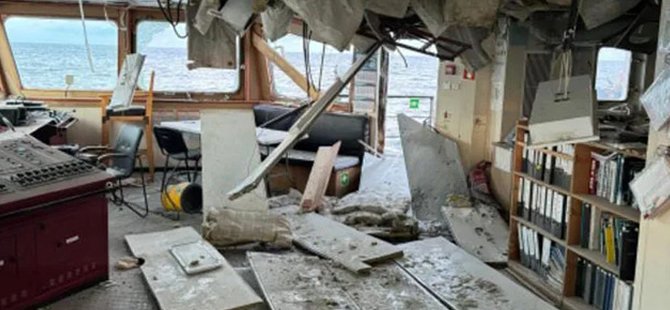 Saldırıya uğrayan MIDVOLGA-2’den ilk fotoğraflar!