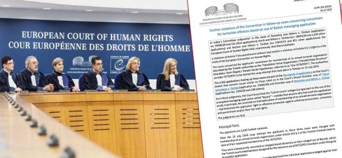 AİHM'in FETÖ bilançosu: 5806 'İhlal' kararı!