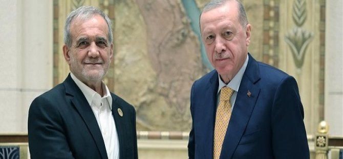 Cumhurbaşkanı Erdoğan, Pezeşkiyan ile görüştü!