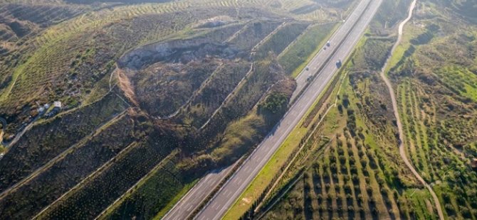 İzmir - İstanbul otoyolunda heyelan!