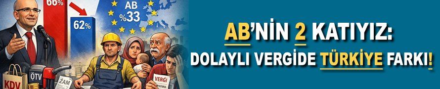 AB'nin 2 katıyız: Dolaylı vergide Türkiye farkı!