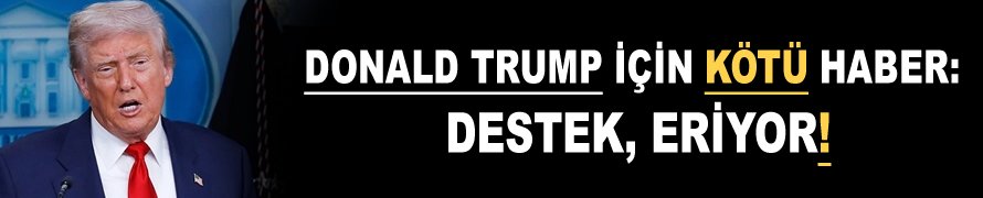 Donald Trump için kötü haber: Destek, eriyor!