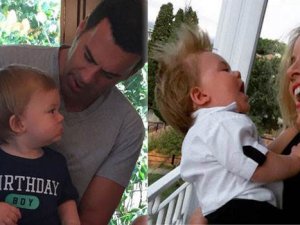 Bade İşçil ile işadamı Malkoç Süalp'in oğlu Azur’a iki ayrı kutlama