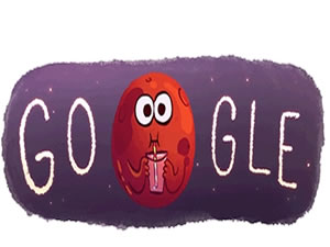 Google Mars'ı doodle'ladı