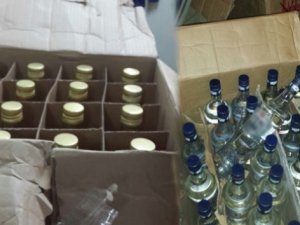 103 şişe sahte rakı ele geçirildi