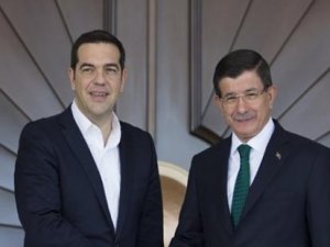 Başbakan Davutoğlu Yunanistan Başbakanı Çipras ile görüştü