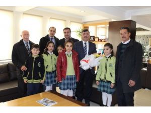 Okullardan Başkan Akdoğan’a Teşekkür Ziyareti