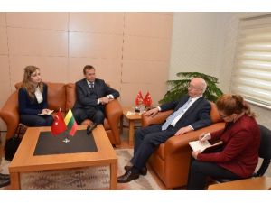 Litvanya Cumhuriyeti Ankara Büyükelçisi’nden Valilik Ziyareti