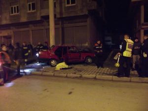 Terme'de kaza: 1 ölü, 4 yaralı