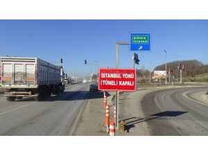 Bolu Tüneli İstanbul İstikameti 8 Saat Ulaşıma Kapatıldı