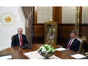 Cumhurbaşkanı Erdoğan, Başbakan Davutoğlu’nu Kabul Etti