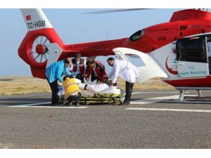 Gökçeada’dan Helikopter Ambulansla Acil Hasta Nakli