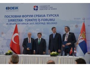 Başbakan Davutloğlu Sırbistan’da İş Dünyası İle Buluştu