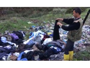 Türkmenlere gönderilen yardımlar, Yayladağı'nda çöpe atılmış