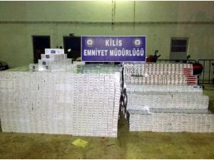 Kilis’te 68 Bin Paket Kaçak Sigara Ele Geçirildi