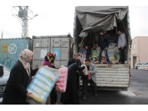 Şanlıurfa’da Toplanan Yardımlar Terör Mağdurlarına Gönderildi