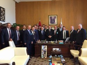 Ziraat Odası Başkanları Meclis’te Turan’ı Ziyaret Etti