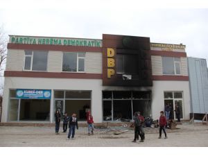 Çınar’da DBP binası yakıldı