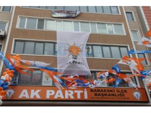 AK Parti Babaeski İlçe Teşkilatı Yeni Hizmet Binası Açıldı