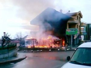 Konya’da Kafe Yangını