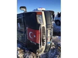 Nevşehir’de minibüs devrildi: 4 yaralı