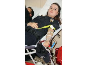 Polislerden Kan Bağışı