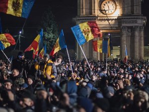 Moldova'da hükümet karşıtı gösteri