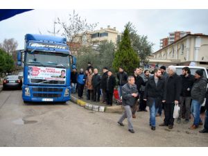 Mudanya’dan Türkmenlere 4. yardım TIR'ı yola çıktı