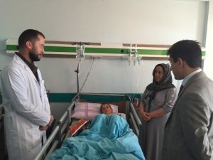 Kaymakam Öztürk’ten Hastane Ziyareti