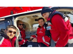 Ambulans Helikopterler 5 Aylık Bebek İçin Havalandı