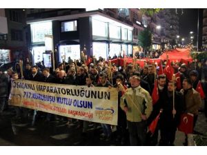 Samsun’da Osmanlı’nın 717. Kuruluş Yılı Yürüyüşü