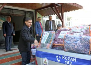 Kozan'dan Bayır Bucak Türkmenlerine kışlık malzeme yardımı