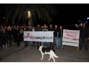 Tecavüz Olayı Foça’da Protesto Edildi