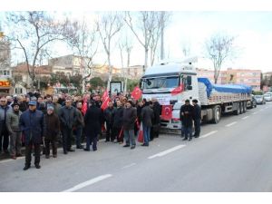 AK Parti Çanakkale İl Teşkilatından Bayırbucak Türkmenleri’ne Yardım Tırı