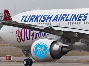 Türk Hava Yolları'nın 300'üncü uçağına GE'nin CF6 motorları güç veriyor