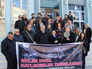 Aydın'da Soma eylemi yapan 44 kişi hakim karşısına çıktı