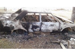 Beyşehir’de Otomobil Yanmış Vaziyette Bulundu