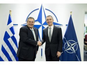 NATO Genel Sekreteri, Yunan savunma bakanı ile görüştü