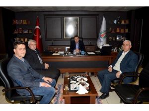 Terzialan Belediye Başkanı Göymen Başkan Kuzu’yu Makamında Ziyaret Etti