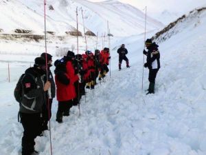 AFAD Dağcı Ekibi, Erzurum’da Çığ Tatbikatına Katıldı