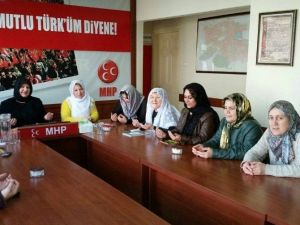 MHP’li Kadınlar Eskişehirli Şehit Yusuf Haldun Uslu İçin Yasin-i Şerif Okudu