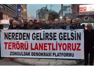 Zonguldak Teröre Tepki İçin Yürüdü