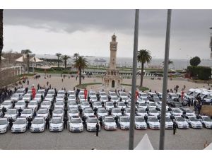 İzmir Emniyetinde 160 Yeni Araç Hizmete Girdi