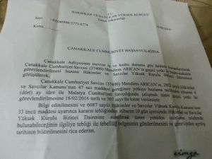 Torpili ortaya çıkaran savcı, geçici görevle Malatya’ya gönderildi