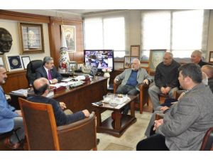 Köşk Alevi Kültür Derneği‘nden Başkan Alıcık’a Ziyaret